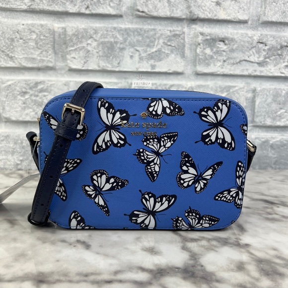 kate spade Bags Kate Spade Staci Butterfly Sky Printed Mini Camera